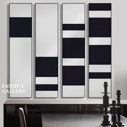 C - R - A - Z - Y - T - O - W - N　黑白寫意風景裝飾掛畫新中式簡約掛畫客廳樣品屋三聯掛畫 歷史價格詳細信息