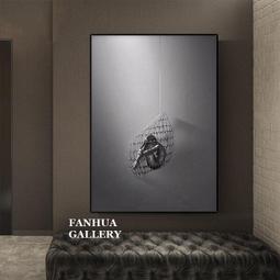 C - R - A - Z - Y - T - O - W - N　黑白寫意風景裝飾掛畫新中式簡約掛畫客廳樣品屋三聯掛畫 歷史價格詳細信息