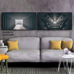 C - R - A - Z - Y - T - O - W - N　黑白寫意風景裝飾掛畫新中式簡約掛畫客廳樣品屋三聯掛畫 歷史價格詳細信息