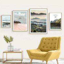 ART。DECO 風景雪國裝飾畫歐式建築白雪山脈壁畫相框北歐簡約客廳有框組合畫微裝潢掛畫英文裝飾畫民宿裝飾掛畫 歷史價格詳細信息