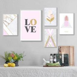 ART。DECO 幾何圖形版畫掛畫商業空間掛畫現代簡約裝飾畫極簡海報客廳三聯畫北歐創意掛畫臥室壁畫吉他英雄掛畫(3款可 歷史價格詳細信息