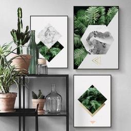 ART。DECO 熱銷北歐風格個性菠蘿小清新彩色仙人掌裝飾畫(5款可選) 歷史價格詳細信息