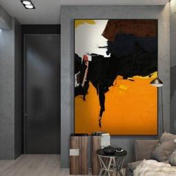 ART。DECO  大幅藝術抽象掛畫巨幅裝飾畫玄關客廳臥室書房掛畫抽象裝飾品藝術品油畫藝術微噴畫空間設計掛畫(5款可選) 歷史價格詳細信息