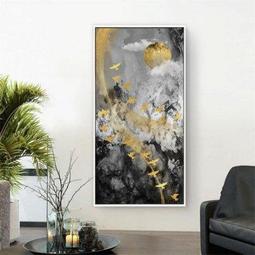 ART。DECO抽象玄關裝飾畫輕奢色塊藝術畫拼色現代客廳沙發牆三聯畫工作室裝飾畫商業空間設計掛畫抽象版畫 (16款可選) 歷史價格詳細信息