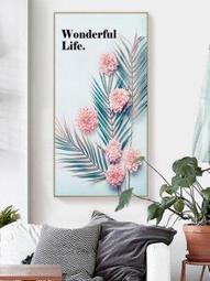 ART。DECO 少女心粉紅色英文裝飾畫火烈鳥掛畫北歐客廳裝飾畫餐廳掛畫臥室床頭裝飾畫英文裝飾畫空間設計掛畫(5款可選 歷史價格詳細信息