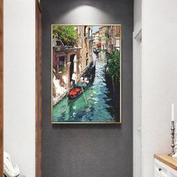 美式玄關裝飾畫梵高豐收手繪油畫客廳掛畫風景畫世界名畫餐廳壁畫 歷史價格詳細信息