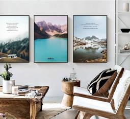 北歐風格臥室裝飾畫客廳沙發背景牆掛畫簡約抽象線條組合壁畫 歷史價格詳細信息