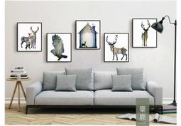 北歐裝飾畫簡約客廳沙發背景牆壁畫樣板間美容店時尚人物掛畫 歷史價格詳細信息