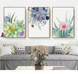 ART。DECO 熱銷北歐風格個性菠蘿小清新彩色仙人掌裝飾畫(5款可選) 歷史價格詳細信息