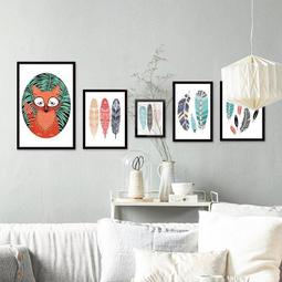 簡約裝飾畫客廳沙發背景牆三聯畫黑白抽象線條掛畫北歐組合畫 歷史價格詳細信息