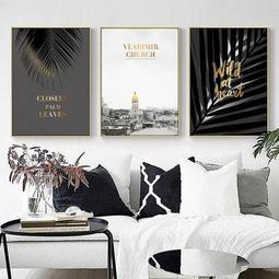 ART。DECO 金色仙人掌掛畫版畫新家裝潢裝飾掛畫態度貓北歐客廳裝飾畫臥室掛畫卡通小清新餐廳壁畫兒童房床頭畫 歷史價格詳細信息