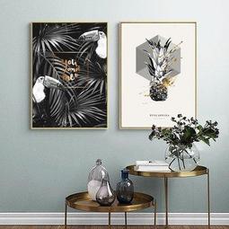 ART。DECO 熱銷北歐風格個性菠蘿小清新彩色仙人掌裝飾畫(5款可選) 歷史價格詳細信息