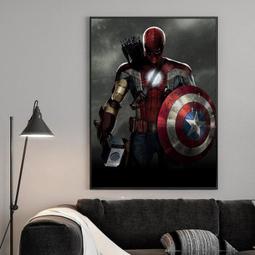 ART。DECO 創意字母超人正義聯盟閃電俠綠燈俠蝙蝠俠海報裝飾畫(多款可選) 歷史價格詳細信息