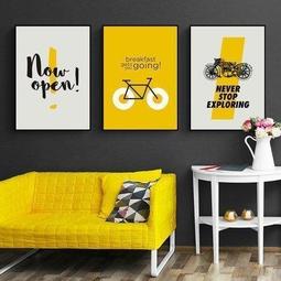 ART。DECO 黃昏光影餐廳裝飾畫現代簡約抽像畫臥室掛畫創意沙發背景牆畫(3款可選) 歷史價格詳細信息