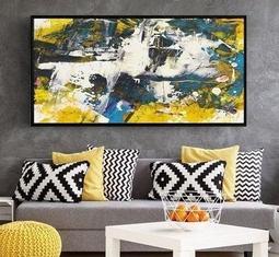 ART。DECO  大幅藝術抽象掛畫巨幅裝飾畫玄關客廳臥室書房掛畫抽象裝飾品藝術品油畫藝術微噴畫空間設計掛畫(5款可選) 歷史價格詳細信息