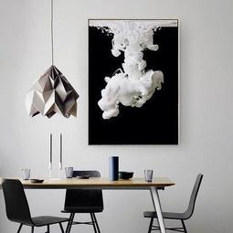 ART。DECO 黑白碎片 現代簡約玄關裝飾畫單聯巨幅有框畫雙聯臥室餐廳掛畫(2款可選) 歷史價格詳細信息