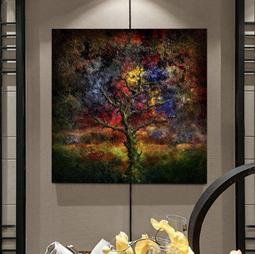 ART。DECO 現代客廳臥室餐廳掛畫壁畫無框畫裝飾畫三聯畫抽象藝術樹(3款可選) 價格比較,價格查詢,歷史價格詳細信息