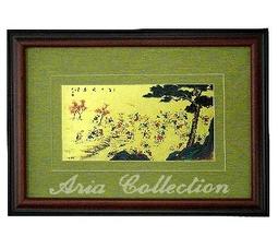 純金箔畫 鶼鰈情深 桌上型 13.5x10.5公分 G019-GF001 附保證書 歷史價格詳細信息