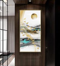 ART。DECO  抽象現代簡約形意意境玄關裝飾畫芯高清微噴打印壁畫畫心(5款可選) 歷史價格詳細信息