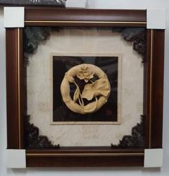 ◎『佳家畫廊』&rarr;普普風-金銀雕【木刻板畫~瓶花】2◎新婚/新居/開業/民宿/餐廳/銀行/設計師--出清特價 歷史價格詳細信息