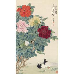 名畫品復刻潘天壽巖菊寫意花鳥畫國畫掛畫藝術微噴臨摹裝飾畫 歷史價格詳細信息