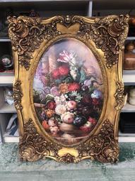 【二手倉庫-崇德店】二手家具☆田園鄉村風手繪油畫(一組4幅)☆藝術畫 壁畫 壁掛畫 掛畫 裝飾畫 歷史價格詳細信息