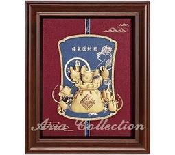 立體金箔畫 生肖系列-豬 福旺財旺 小櫥窗  14x17x22公分 2319BOX-02 歷史價格詳細信息