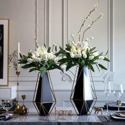 花瓶擺件客廳插花干花裝飾品ins餐桌北歐輕奢風創意簡約網紅陶瓷半米潮殼直購 歷史價格詳細信息