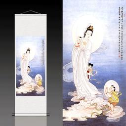 絲綢掛畫卷軸畫工筆花鳥畫荷韻家居招財畫年年有余客廳玄關畫定制 歷史價格詳細信息