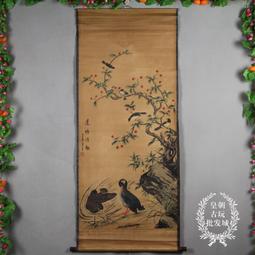 客廳書房掛畫仙鶴長壽圖花鳥畫卷軸雙鶴絲綢畫定制禮品風水玄關畫 歷史價格詳細信息