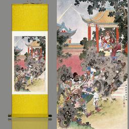 絲綢卷軸畫掛畫國畫酒店壁畫竹蘭圖名家花鳥畫定制條幅風水竹子圖 歷史價格詳細信息