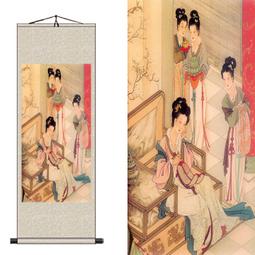 絲綢畫卷軸畫禮品畫松鶴圖禮品畫賀壽圖定制老人房掛畫風水畫禮品 歷史價格詳細信息