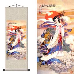 絲綢畫卷軸畫國畫蘇東坡水墨畫金山寺會好友人物畫三酸圖書房掛畫 歷史價格詳細信息