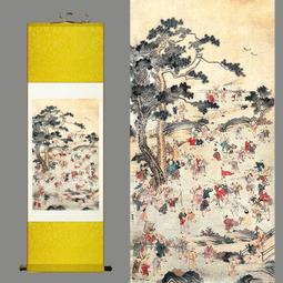 絲綢畫卷軸畫禮品畫松鶴圖禮品畫賀壽圖定制老人房掛畫風水畫禮品 歷史價格詳細信息