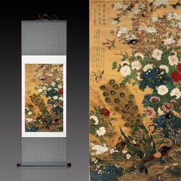 百鳥之王 前程似錦  風水畫(圓形畫框) 歷史價格詳細信息