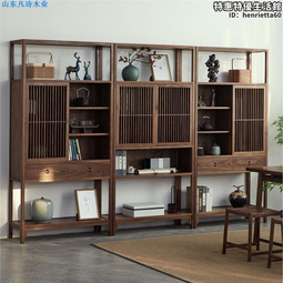 老榆木展示櫃客廳置物儲物櫃實木簡約餐邊櫃榆木茶櫃擺件陳列櫃 歷史價格詳細信息