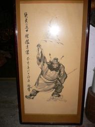 【鍾馗畫作專賣店】林晉,鍾馗畫作，設色水墨畫作品 歷史價格詳細信息