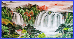 手繪風景5通，品相全新 舊藏 回流 古玩 -6985 歷史價格詳細信息