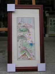 [ 丁銘畫廊 ] 牡丹花 -花開富 -富貴花-可招來富- 純手工畫-國畫原作品-含框裱好價格2尺8 吋X 5尺6 大尺寸 歷史價格詳細信息