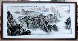 『府城畫廊-手繪國畫』山水畫－64x124－(含框價，可換框)－有實體店面，歡迎來店看現貨－ 歷史價格詳細信息