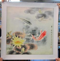 手繪國畫有裱-張芳 ，畫心約68cmx99cm 歷史價格詳細信息