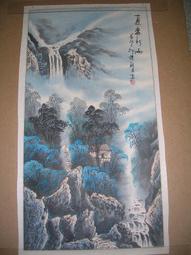 [ 丁銘畫廊 ]靠山圖 步步高升 細水長流 聚寶盆-聚財圖-事事有出路-純手工畫油畫原作品含框 大尺寸 歷史價格詳細信息