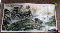 『府城畫廊-手繪國畫』山水畫－90x170－(含框價，可換框)－有實體店面，歡迎來店看現貨－ 歷史價格詳細信息