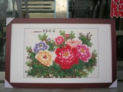 [ 丁銘畫廊 ]    西方三聖佛 - 絲綢裐布 畫工細緻 佳作 - 純手工畫 - 國畫原做品- 含框裱好價格 歷史價格詳細信息