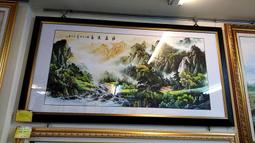 『府城畫廊-手繪國畫』山水畫－90x170－(含框價，可換框)－有實體店面，歡迎來店看現貨－ 歷史價格詳細信息