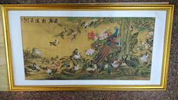 『府城畫廊-手繪國畫』百子圖－風水圖－求子－90x170－(含框價，可換框)－有實體店面－請查看關於我聯繫－AC358 歷史價格詳細信息