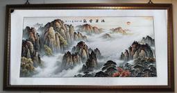 『府城畫廊-手繪國畫』梅花－紅梅報春－67x67－(可加框)－有實體店面－請查看關於我聯繫－ 歷史價格詳細信息