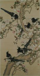 工筆花鳥畫桃花燕歸圖絲綢畫掛畫客廳裝飾畫風水禮品畫辦公室卷軸 歷史價格詳細信息