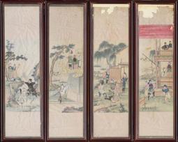 清代四臂觀音刺繡唐卡 歷史價格詳細信息