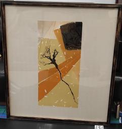 現 代 水墨  - 廖 鴻 興 --1992 金 与 銀 -- 鏡 框 歷史價格詳細信息